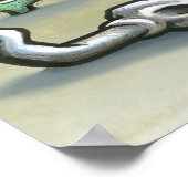 ダラステキサス州の地図 ポスター (角)