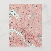 ダラステキサス州の地図(1995年) ポストカード (正面)