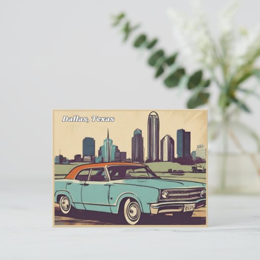 ダラステキサス州はがき ポストカード (スタンド正面)