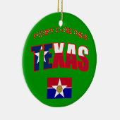 ダラステキサス州クリスマスオーナメント セラミックオーナメント (右)