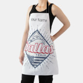 ダラステキサス州シティ統一された州ヴィンテージUSA エプロン (インサイチュ)