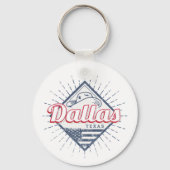 ダラステキサス州シティ統一された州ヴィンテージUSA キーホルダー (正面)