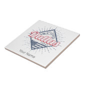 ダラステキサス州シティ統一された州ヴィンテージUSA タイル (側面)