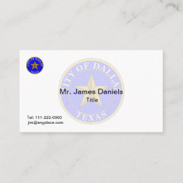 ダラステキサス州シ素晴らしール 名刺