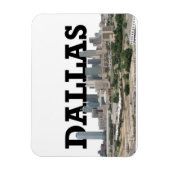 ダラステキサス州スカイラインとダラス・イン・ザ・スカイ マグネット (縦)