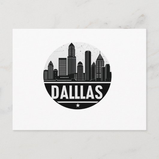 ダラステキサス州スカイラインポストカード シーズンポストカード (正面)