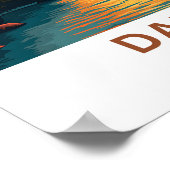 ダラステキサス州トラベルプリント ポスター (角)