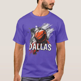 ダラステキサス州バスケットボールシティスポーツTシャツ Tシャツ