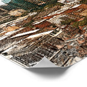 ダラステキサス州パノラマヴィューシティシルエット ポスター (角)