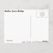 ダラステキサス州ブリッジ# 3 ポストカード (裏面)