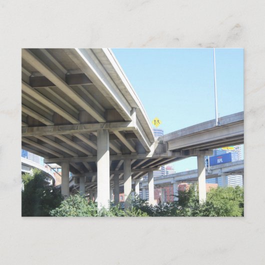 ダラステキサス州ブリッジ# 3 ポストカード (正面)