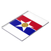 ダラステキサス州国旗 ノートブック (左側)