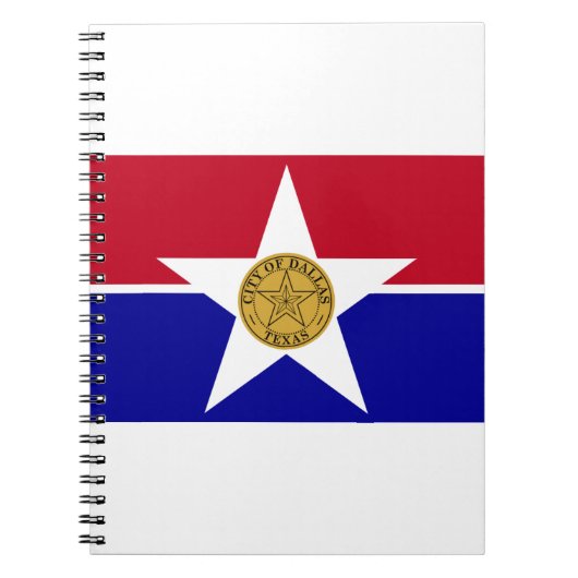 ダラステキサス州国旗 ノートブック (正面)