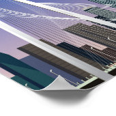 ダラステキサス州旅行ポスターシティ ポスター (角)