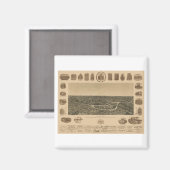 ダラステキサス州1892年 マグネット (正面/裏面)