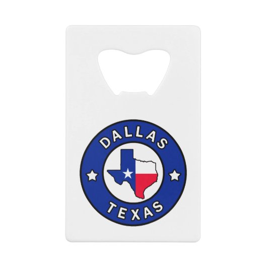 ダラステキサス州 クレジットカード栓抜き (正面)