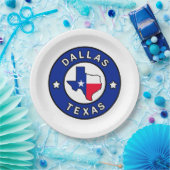 ダラステキサス州 ペーパープレート (パーティー)