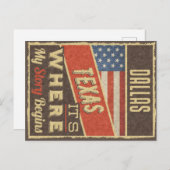 ダラステキサス州 ポストカード (正面/裏面)