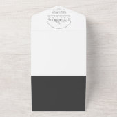 ダラスデコスカイライン | 結婚s オールインワン招待状 (外側)