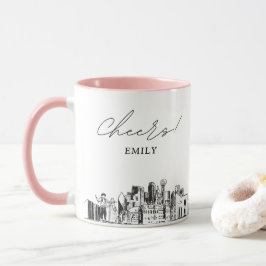 ダラスパーソナライズされた結婚のコーヒーマグ マグカップ