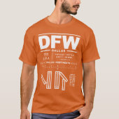 ダラスフォートワース国際的エアポートDFW Tシャツ (正面)