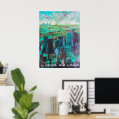 ダラスフォートワース ポスター (ホームオフィス)