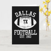 ダラスフットボールファンギフトプレゼントアイディア カード (黄色い花)