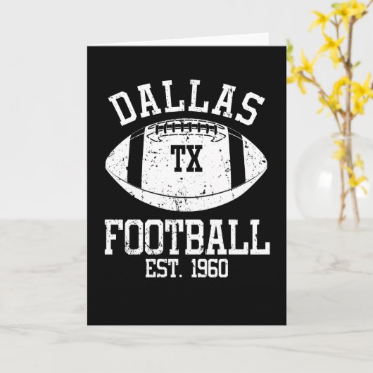 ダラスフットボールファンギフトプレゼントアイディア カード (黄色い花)