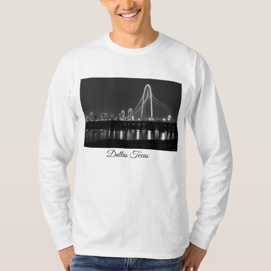 ダラスブリッジビューグレースケール Tシャツ (正面)