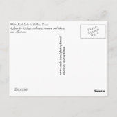 ダラスポストカードからの挨拶 ポストカード (裏面)