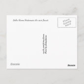 ダラスポストカードからの挨拶 ポストカード (裏面)