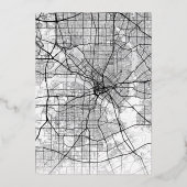 ダラスラブロケーター |結婚式の日付の保存 箔招待状 (裏面)