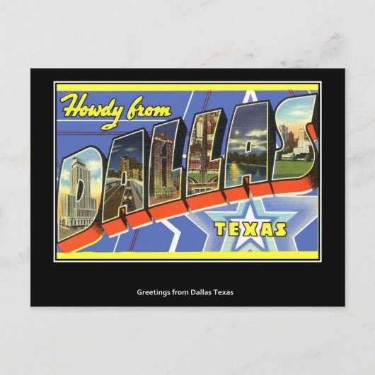 ダラスヴィンテージはがき ポストカード (正面)