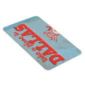 ダラスヴィンテージ旅行ポスター マグネット (右側)