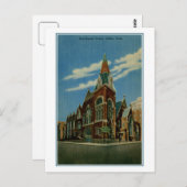 ダラス初のバプテスト教会TXヴィンテージ ポストカード (正面/裏面)