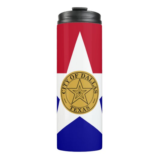 ダラス国旗を持つサーマルタンブラー タンブラー (正面)