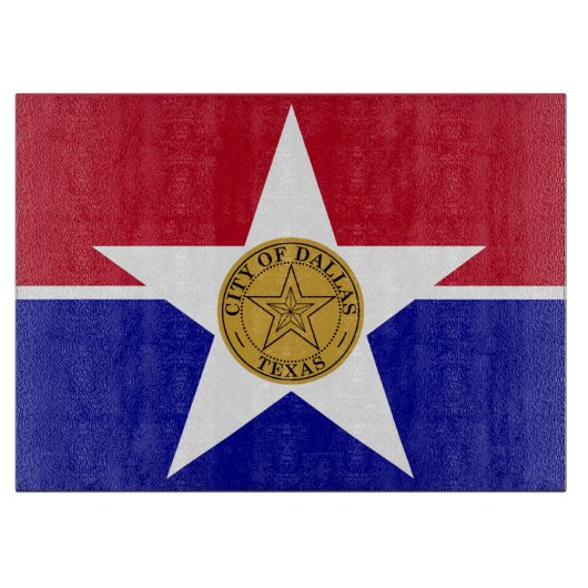 ダラス国旗を掲げた愛国的な裁断ボード カッティングボード (正面)