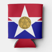 ダラス国旗、テキサス州クーラーボックス 缶クーラー (正面)