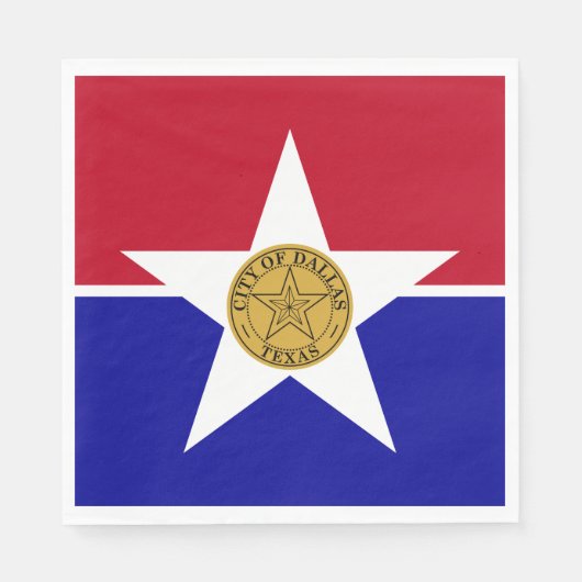 ダラス国旗(テキサス州) スタンダードランチョンナプキン (正面)