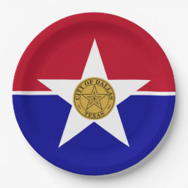 ダラス国旗(テキサス州) ペーパープレート