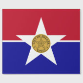 ダラス国旗(テキサス州) ラッピングペーパー (フラット)