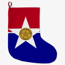ダラス国旗(テキサス州) ラージクリスマスストッキング
