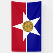 ダラス国旗(テキサス州) 横断幕 (縦)