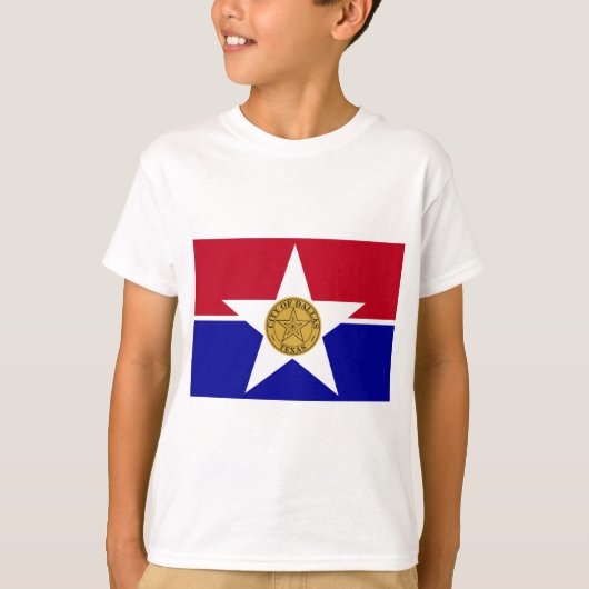 ダラス国旗(テキサス州) Tシャツ (正面)