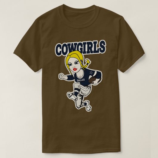 ダラス女性のカーボーイ Tシャツ (デザイン正面)