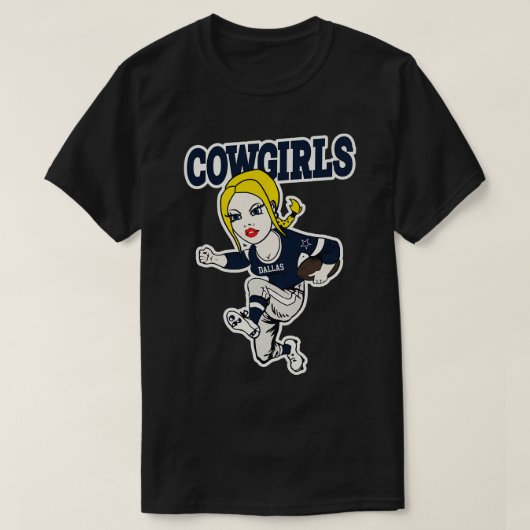 ダラス女性のカーボーイ Tシャツ (デザイン正面)