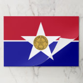 ダラス州旗を持つティアウェイ紙パッド ペーパーパッド (折り畳み)