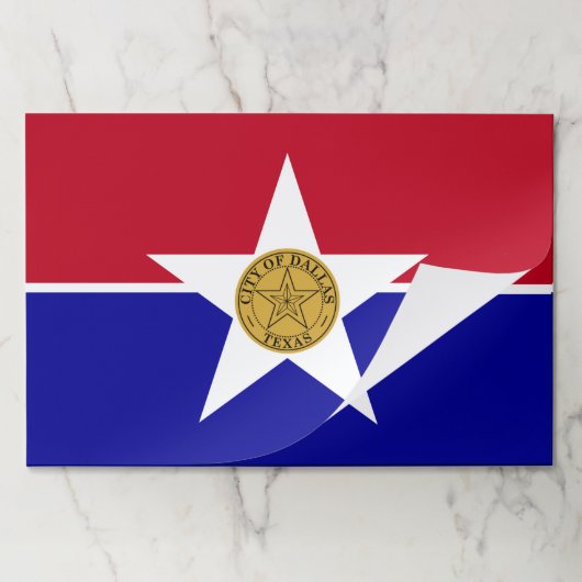 ダラス州旗を持つティアウェイ紙パッド ペーパーパッド (折り畳み)
