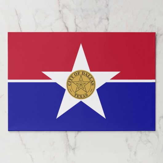 ダラス州旗を持つティアウェイ紙パッド ペーパーパッド (正面)