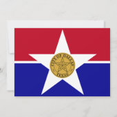 ダラス州旗を持つベビーシャワー招待状 招待状 (裏面)